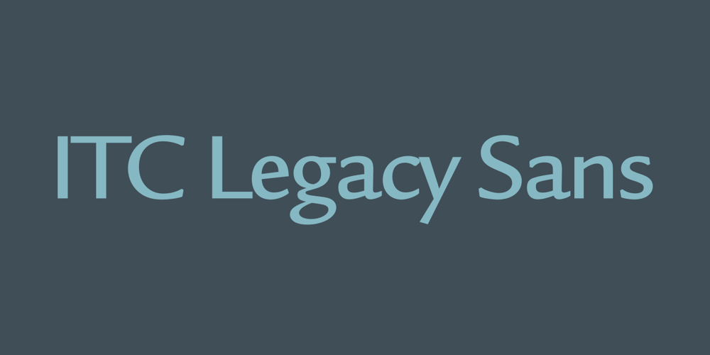 ITC Legacy Sans font