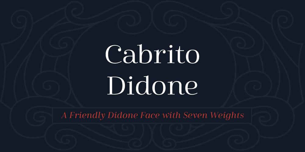 Cabrito Didone font