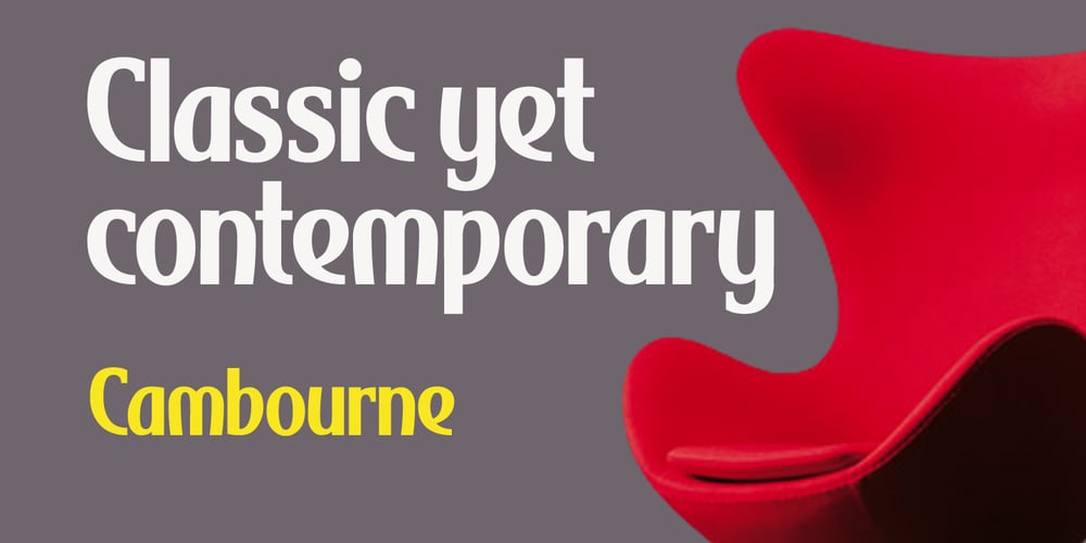 Cambourne font