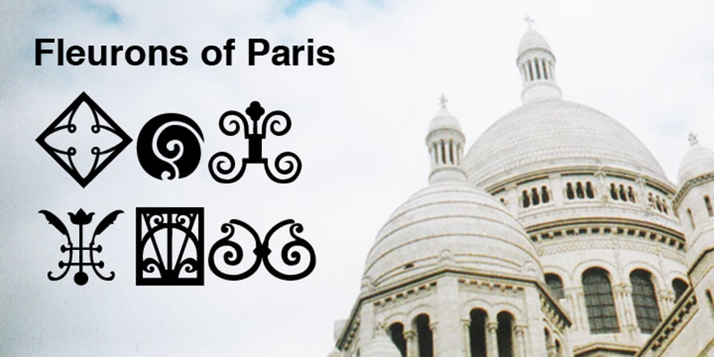 Fleurons of Paris font