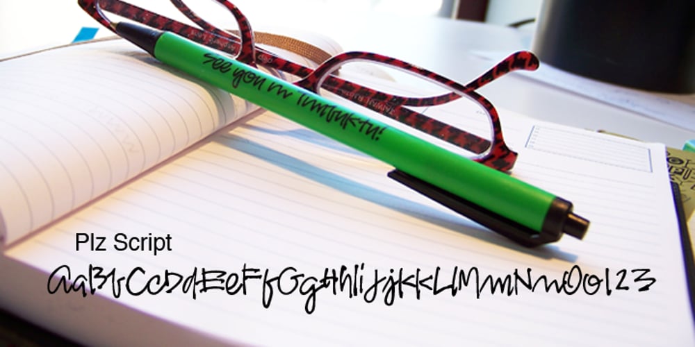 Plz Script font