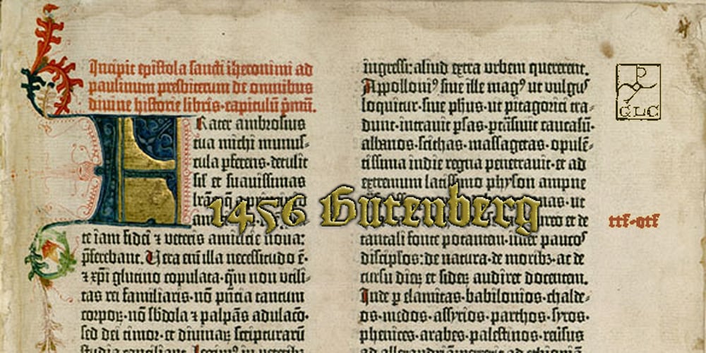 1456 Gutenberg font