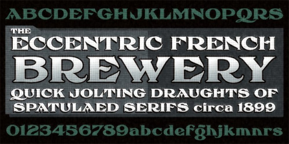 FHA Eccentric French font