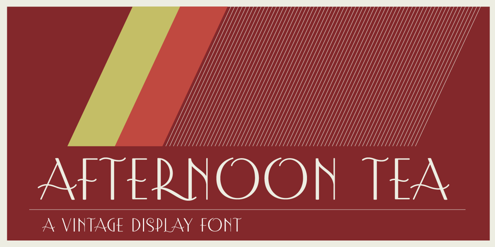 Afternoon Tea font