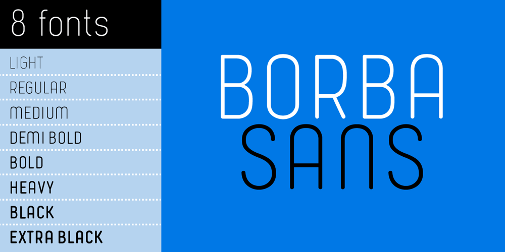 Borba Sans font