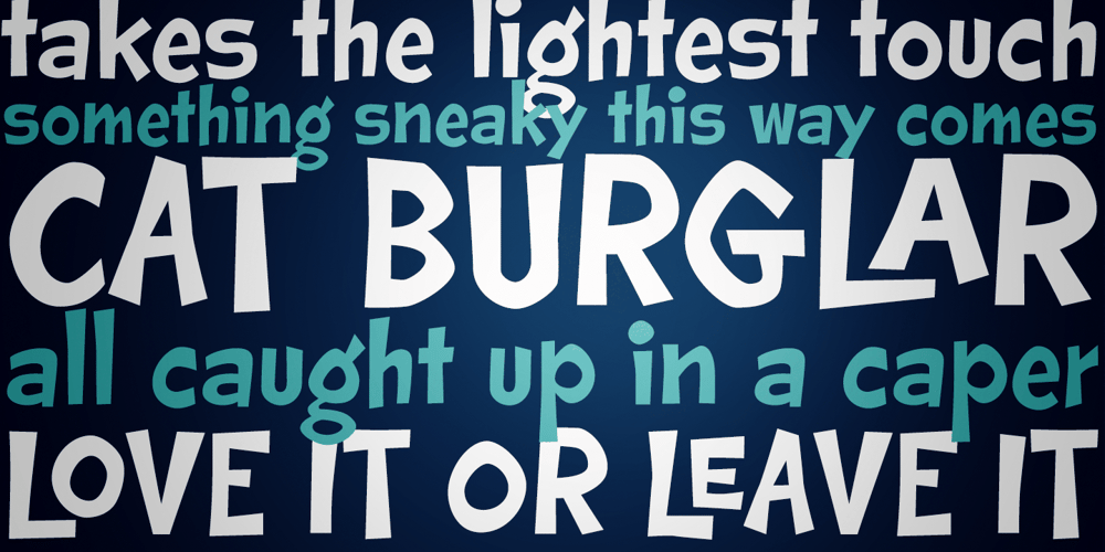 Cat Burglar PB font