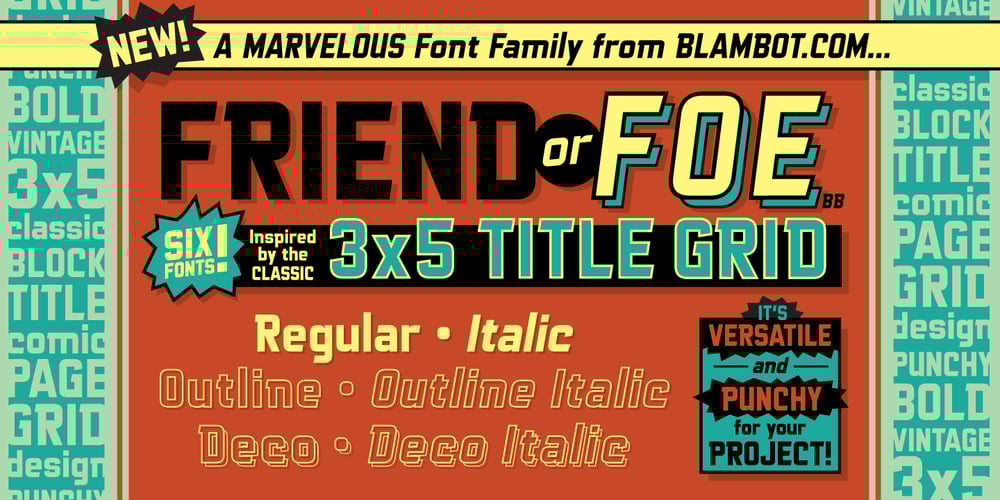 Friend Or Foe BB font