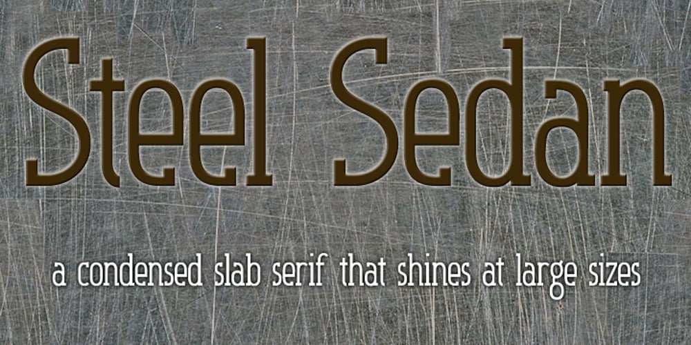 Steel Sedan font