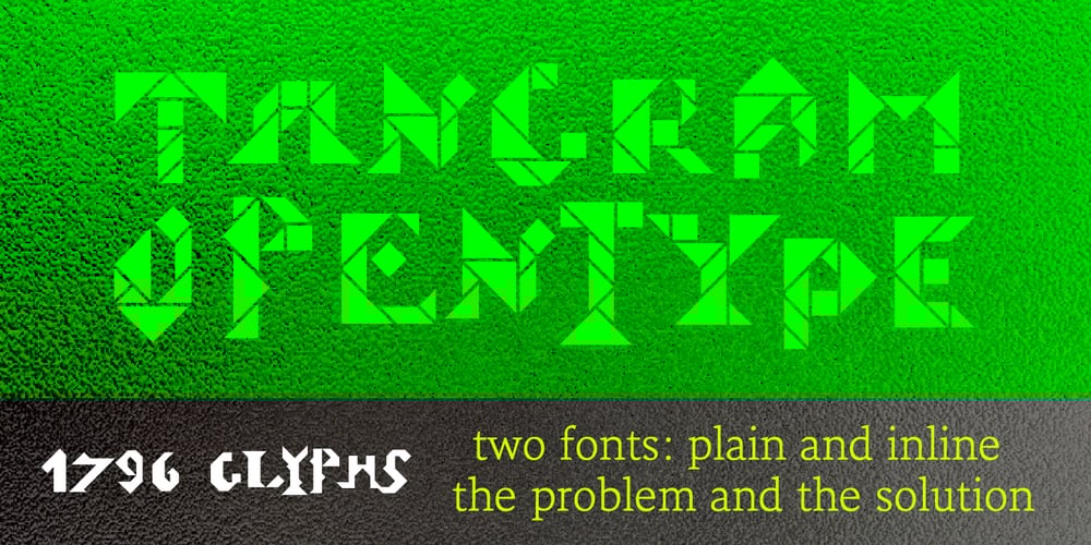 Tangram font