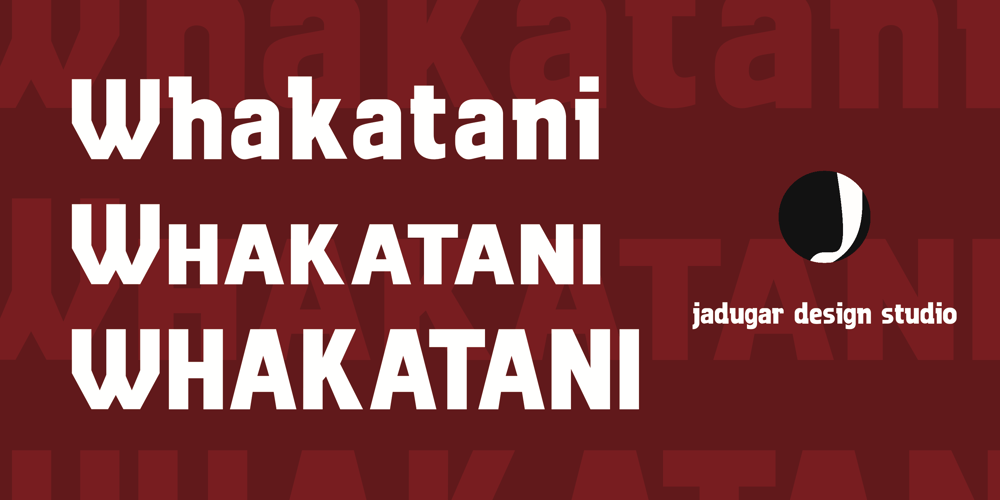 Whakatani font