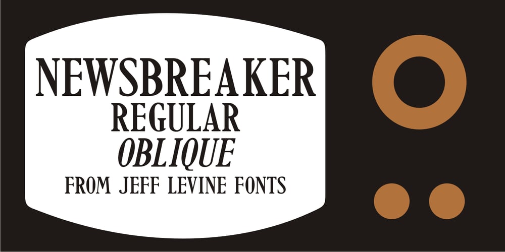 Newsbreaker JNL font