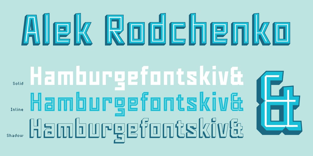 Alek Rodchenko font