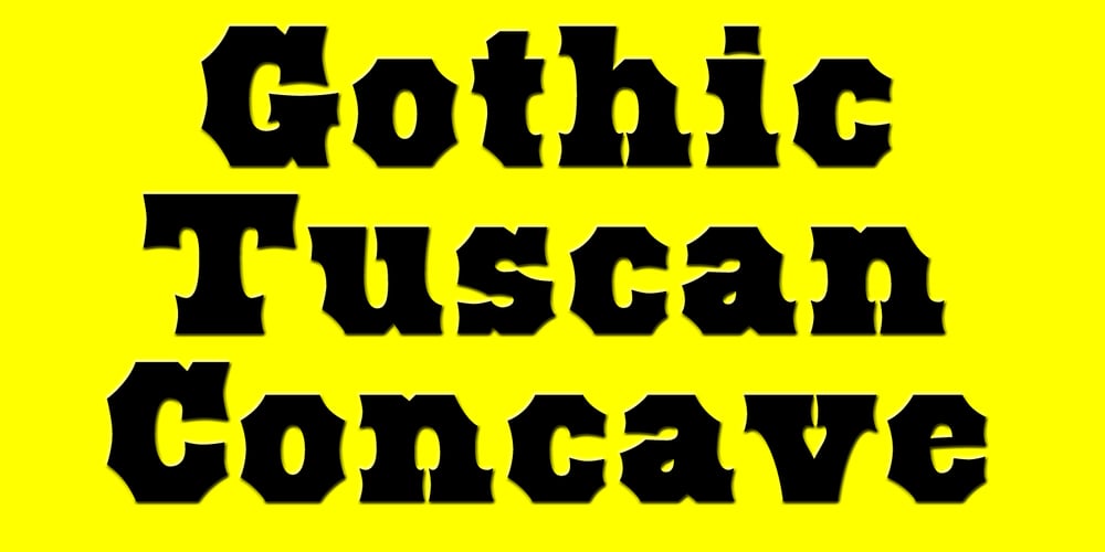 Gothic Tuscan font