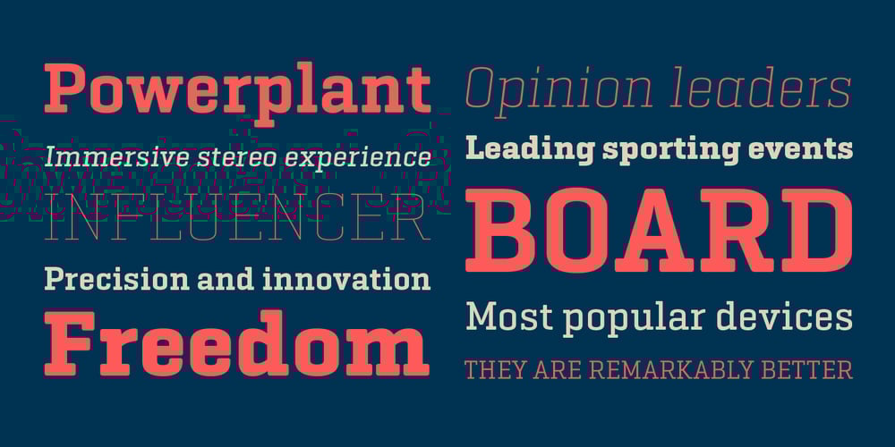Geogrotesque Slab font
