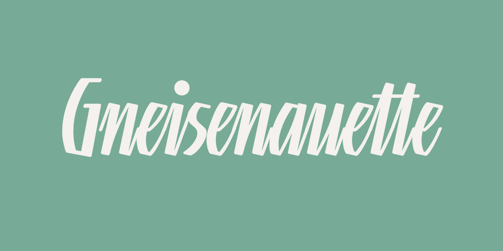 Linotype Gneisenauette font