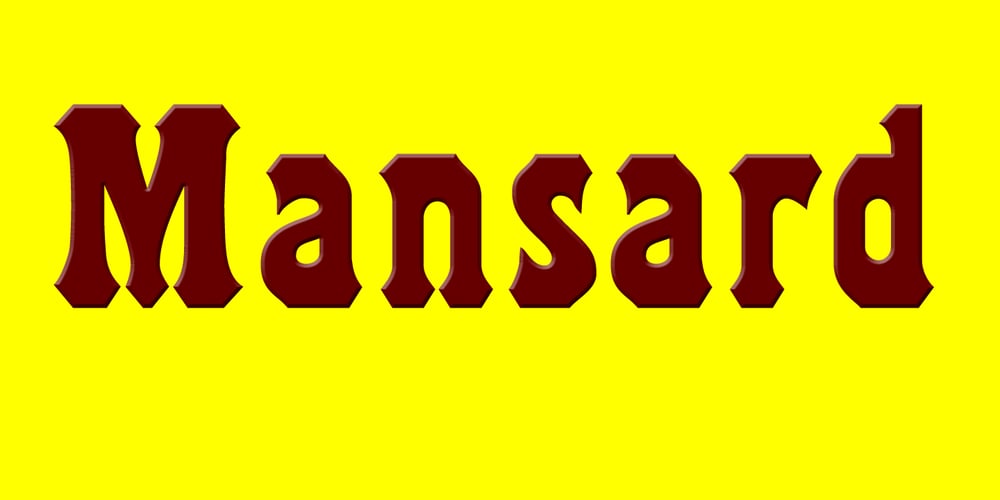 Mansard font
