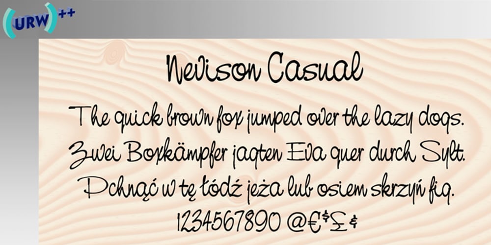 Nevison Casual font