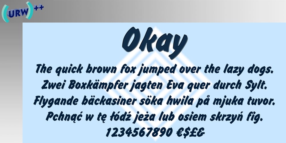 Okay font