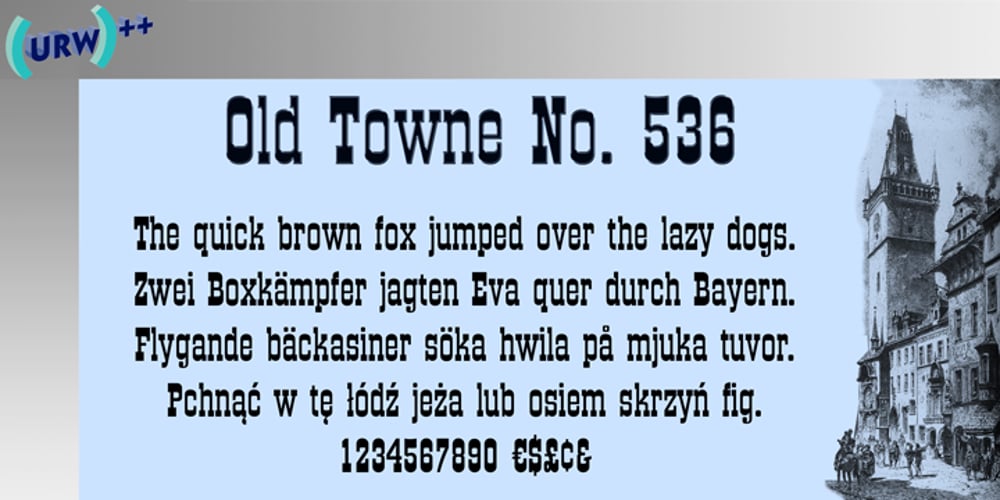 Old Towne No. 536 font