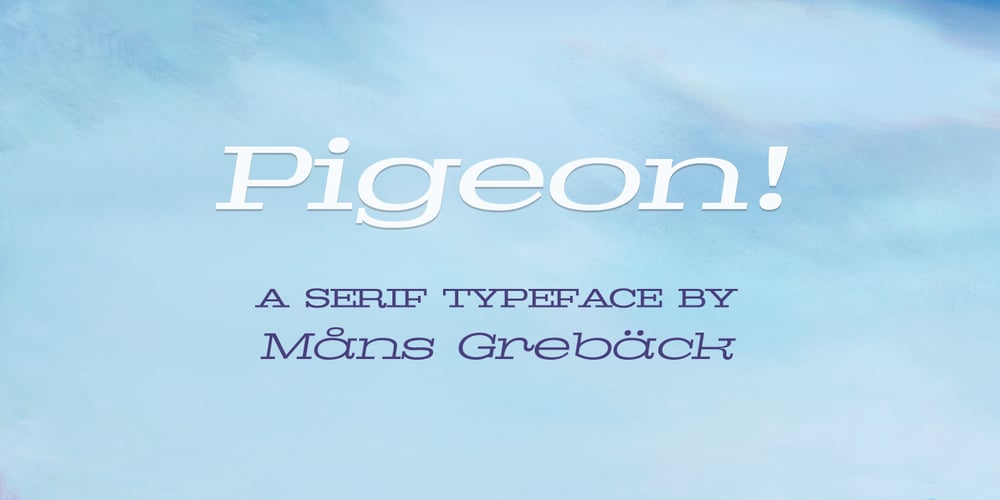 Pigeon font
