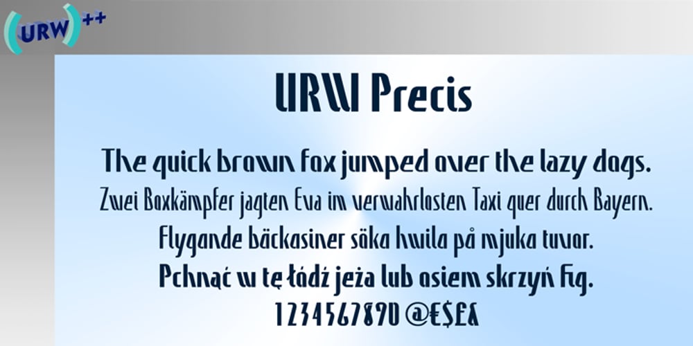 Precis font