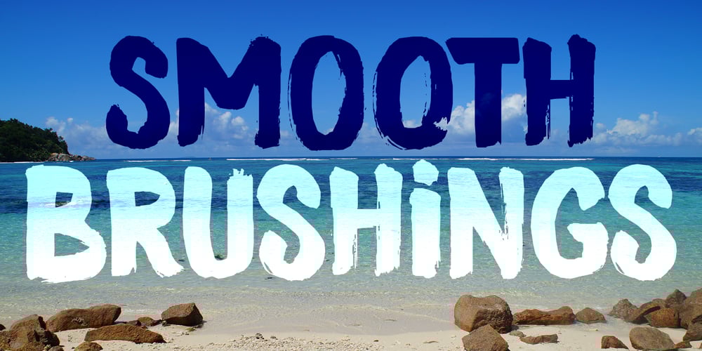 Smooth Brushings font