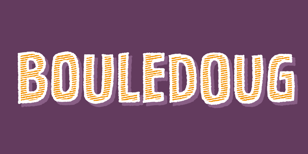 Bouledoug font