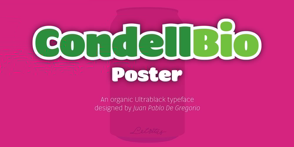 Condell Bio Poster font
