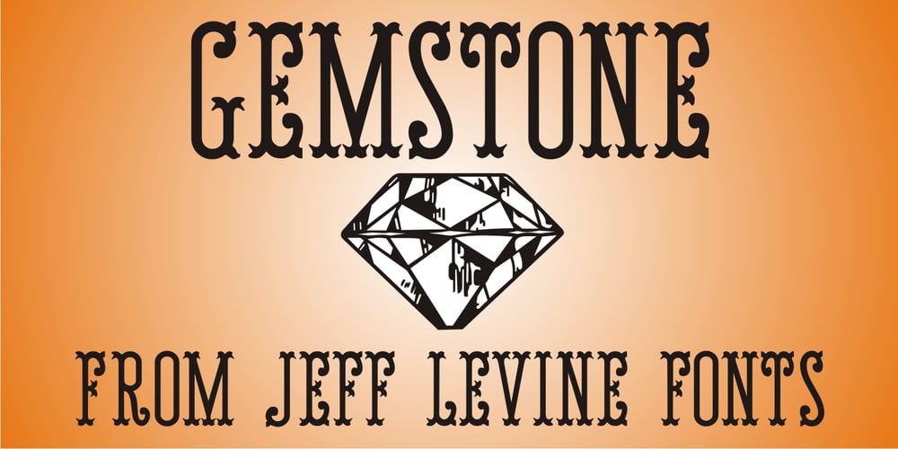 Gemstone JNL font