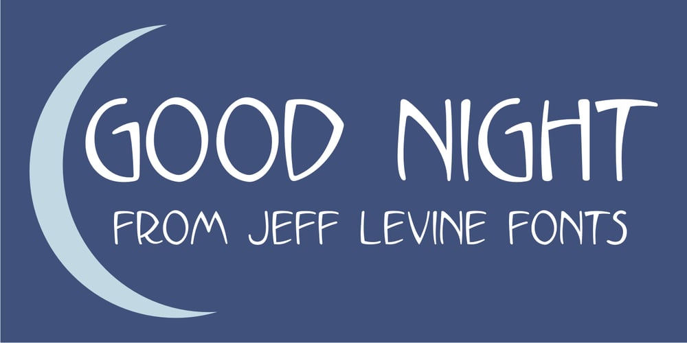 Good Night JNL font
