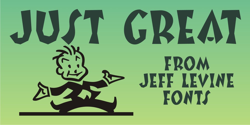 Just Great JNL font