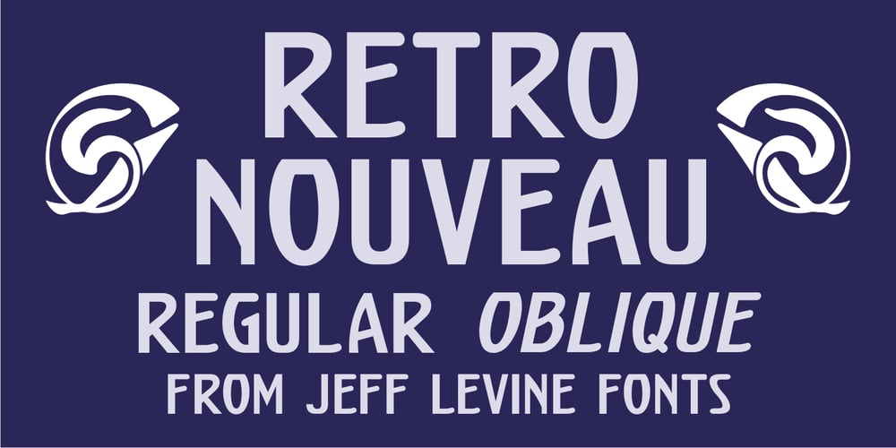 Retro Nouveau JNL font