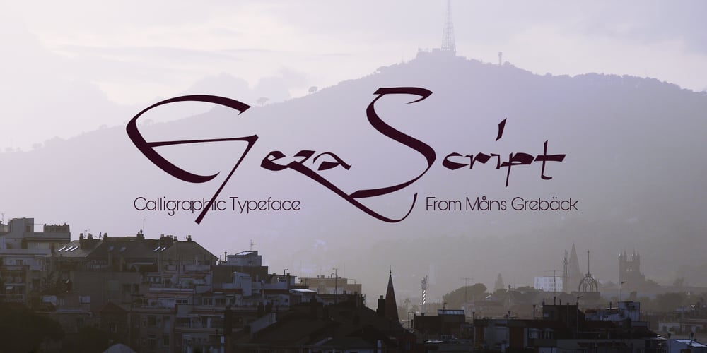 Geza Script font