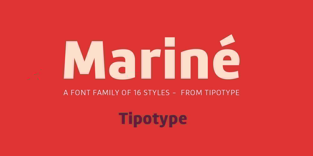Mariné font