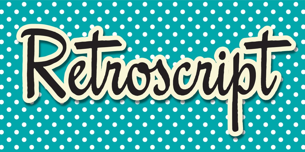 Retroscript BF font
