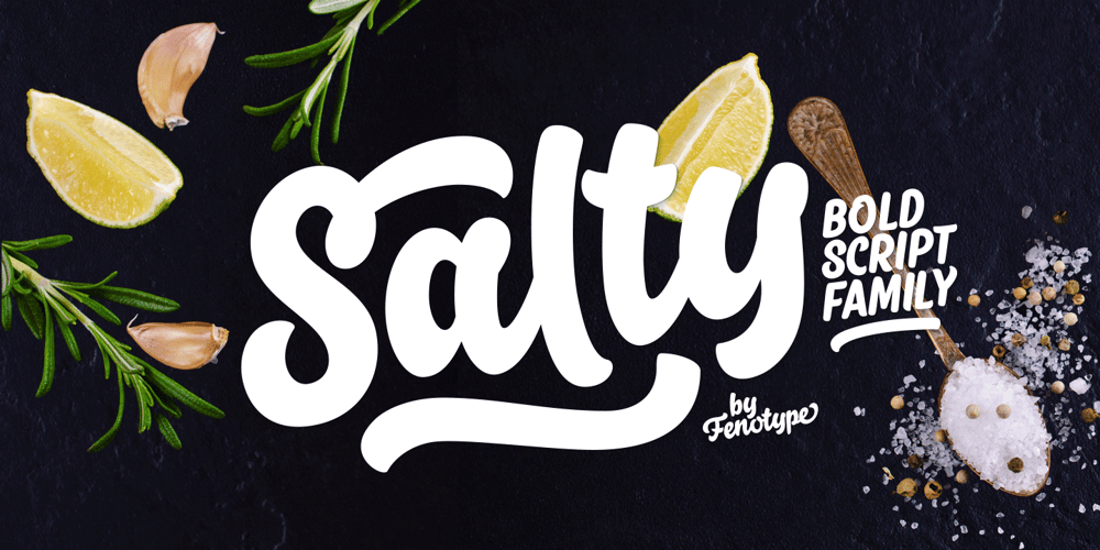 Salty font