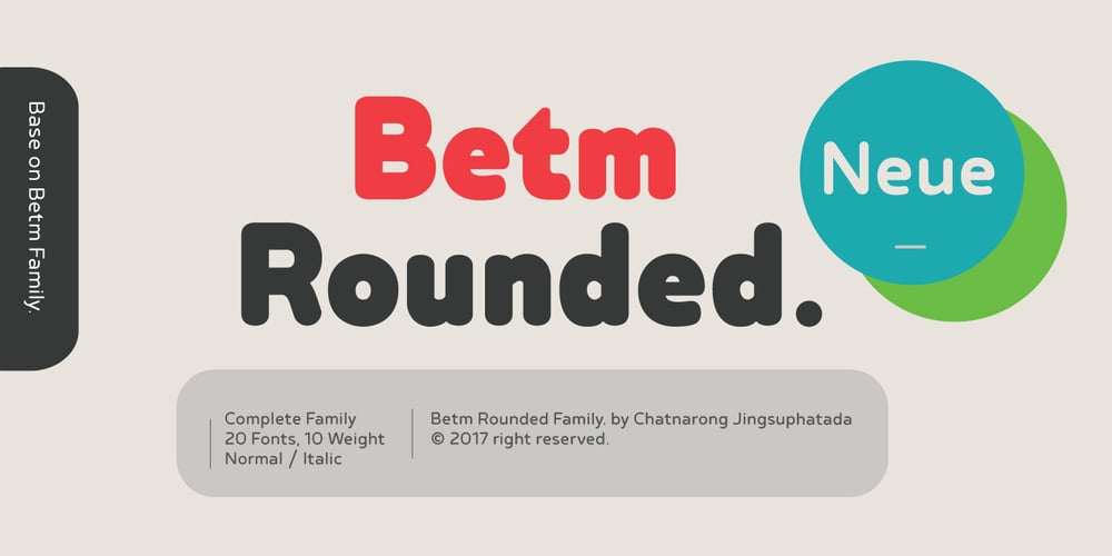 Betm Rounded font