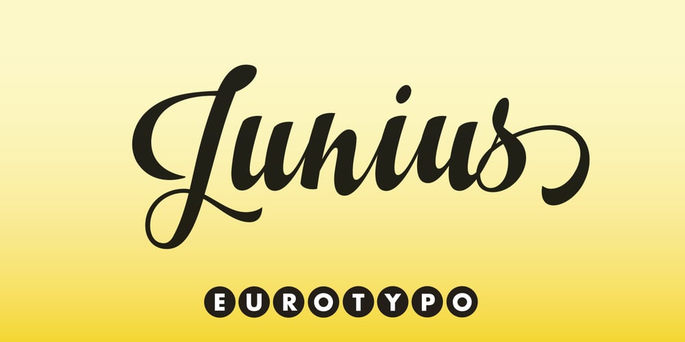 Junius font