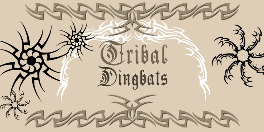 Tribal Dingbats font