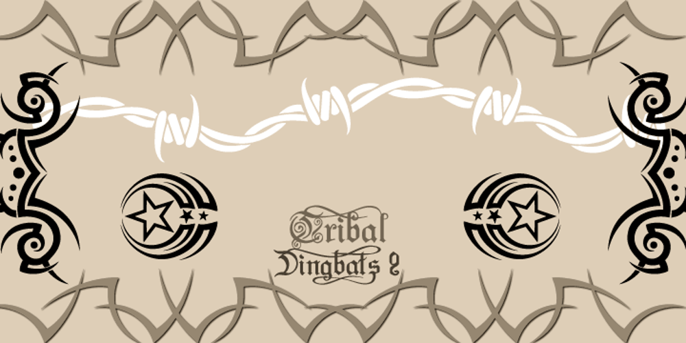 Tribal Dingbats II font