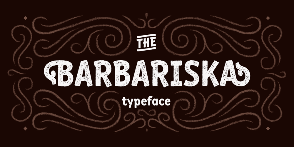RF Barbariska font