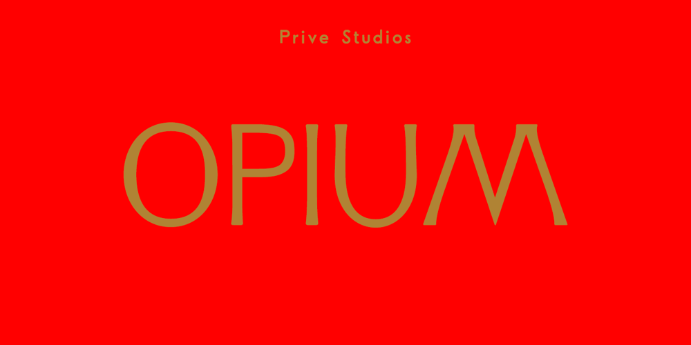 Opium font