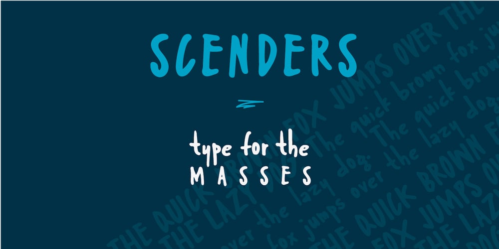 Scenders font