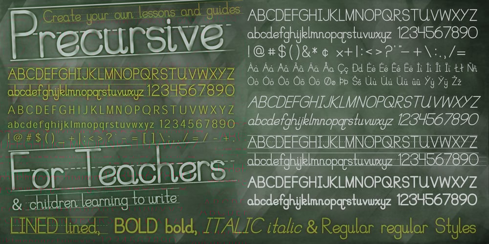 PreCursive font