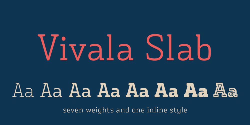Vivala Slab font
