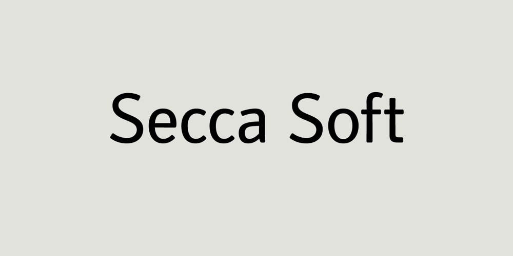 Secca Soft font