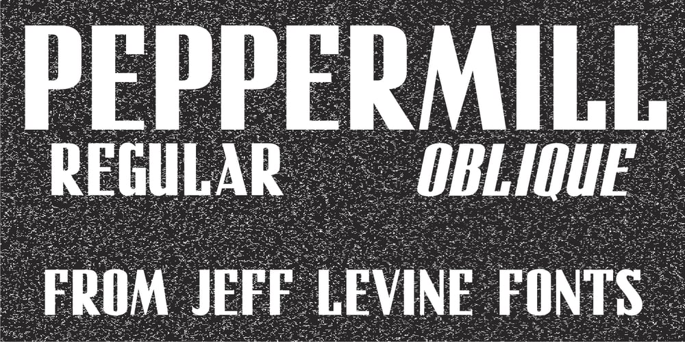 Peppermill JNL font