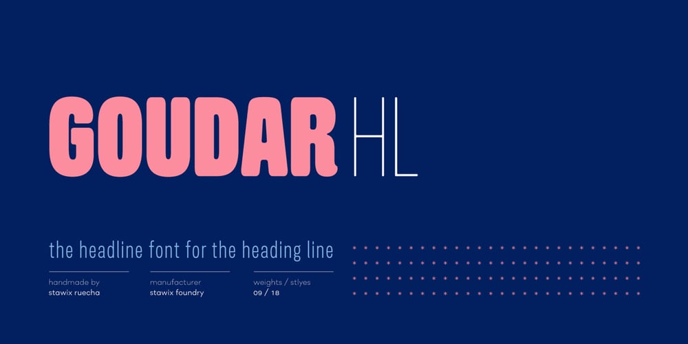 Goudar HL font