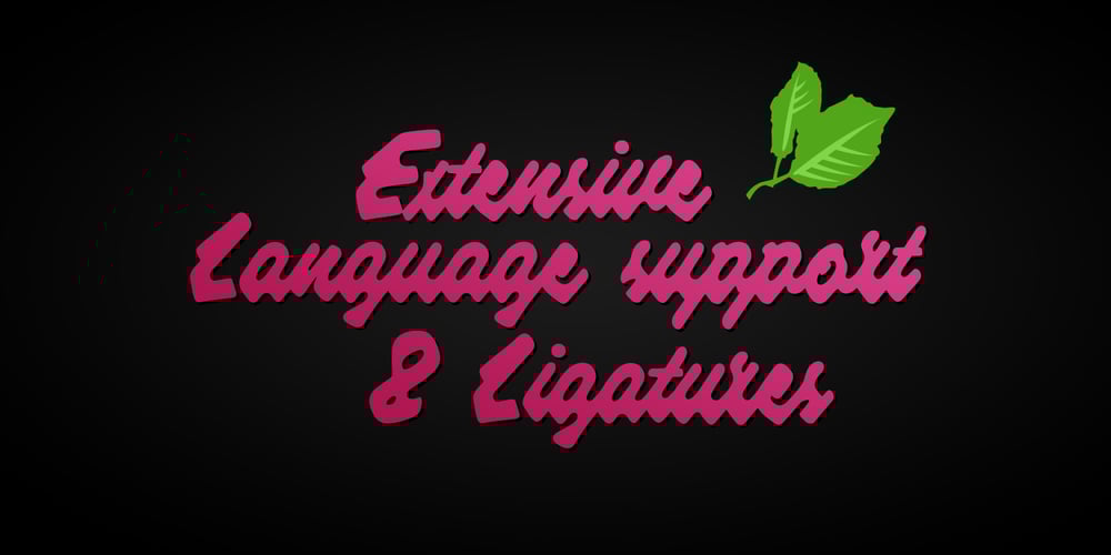 Raspberry Script font