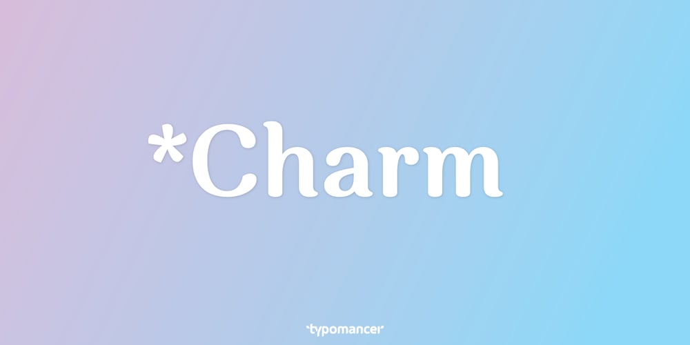 Charm font